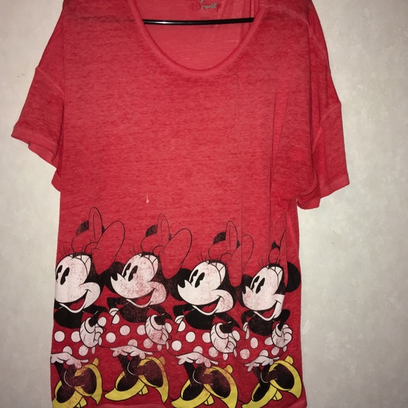 Tops - Red Minnie Mouse Tee